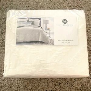 Hotel Collection White Duvet Cover Brand New